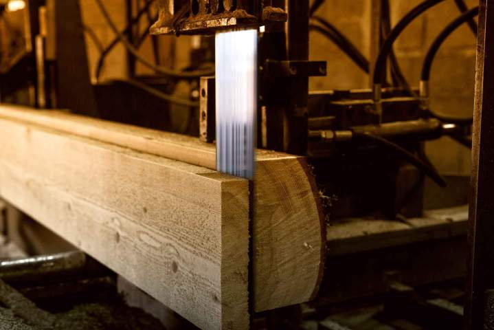 Structure de plancher en bois en cours de construction Bellechasse Regional County Municipality